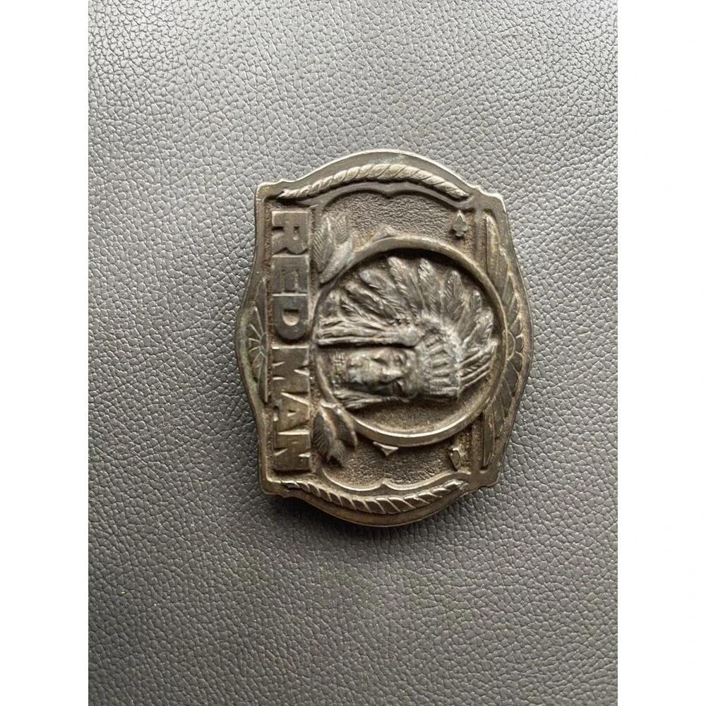 REDMAN LIMITED EDITION BELT BUCKLE 1988 VINTAGE USA PINKERTON TOBACCO CO